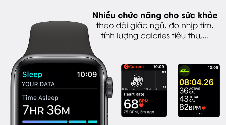 Apple Watch SE(2020) LTE Viền Nhôm, Dây Cao Su  - New