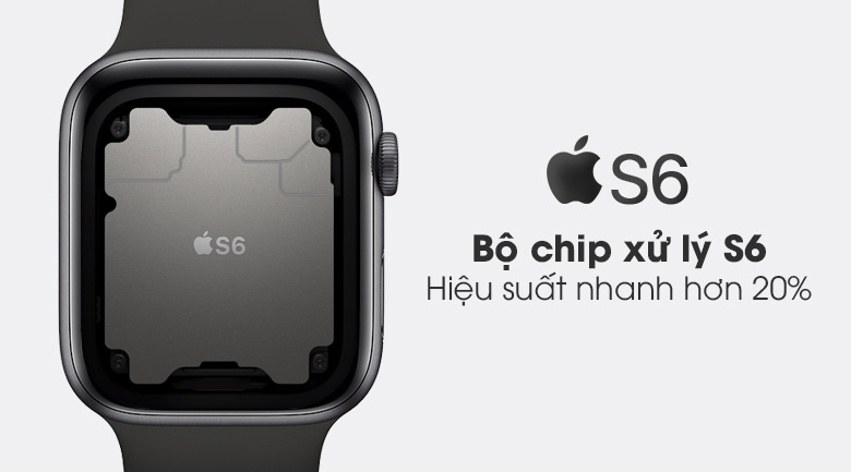 Apple Watch Series 6 GPS Viền Nhôm, Dây Cao Su - New