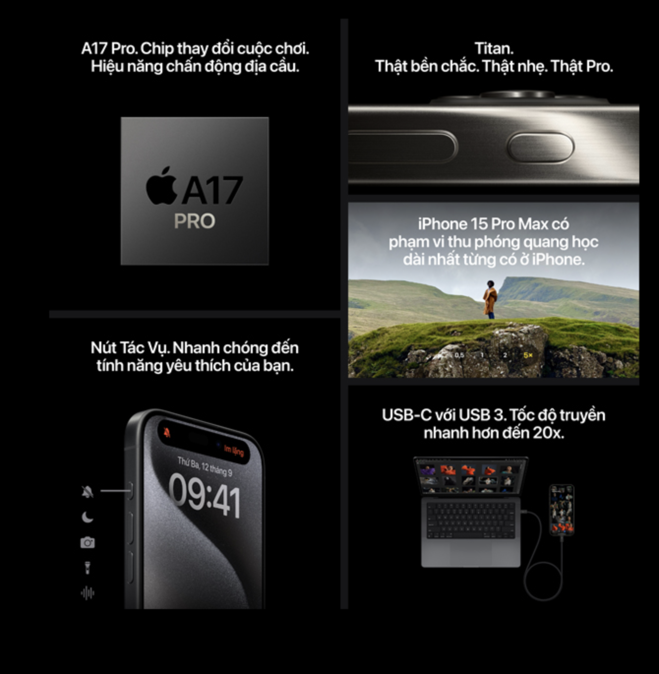 iPhone 15 Pro Max  NEW - Chính Hãng VN/A