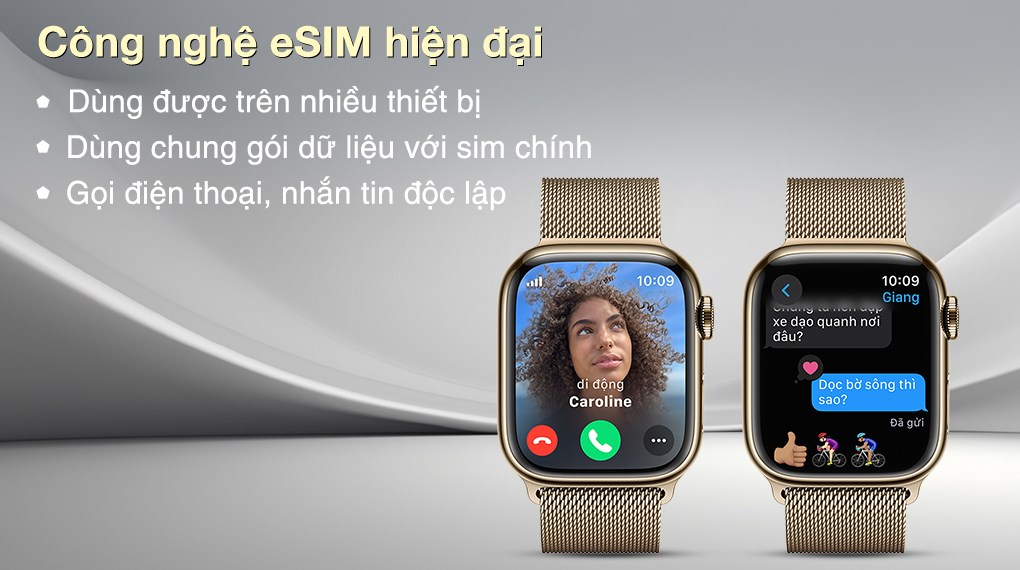  Apple Watch Series 9 LTE  Viền Thép Dây Milan New