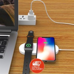 Sạc Không Dây 2 Trong 1 Devia Cho iPhone & Apple Watch