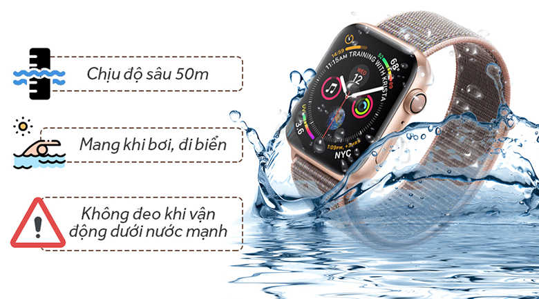 Apple Watch Series 4 GPS 40mm, viền nhôm, dây vải - New