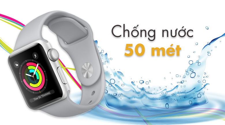 Apple Watch Series 3 GPS 42mm, viền nhôm, dây cao su - New