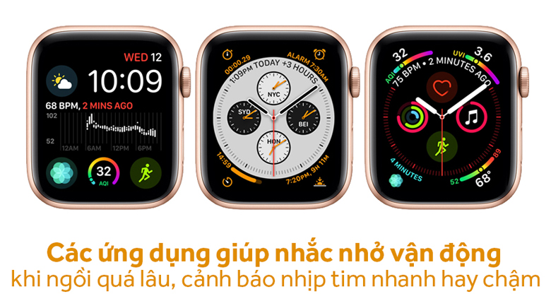 Apple Watch Series 4 GPS + LTE 40mm, viền nhôm, dây vải - New