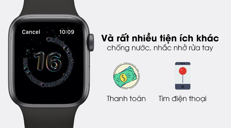 Apple Watch SE(2020) GPS Viền Nhôm, Dây Cao Su - NEW