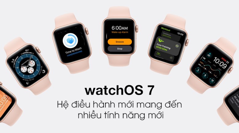 Apple Watch Series 6 LTE Viền Nhôm, Dây Cao Su - New