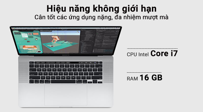 Macbook Pro Touch Bar 16 inch 2019 (MVVJ2/MVVL2) – Core i7/ 512GB/ 16GB – NEW